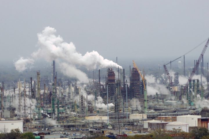 Refinery complex at dusk